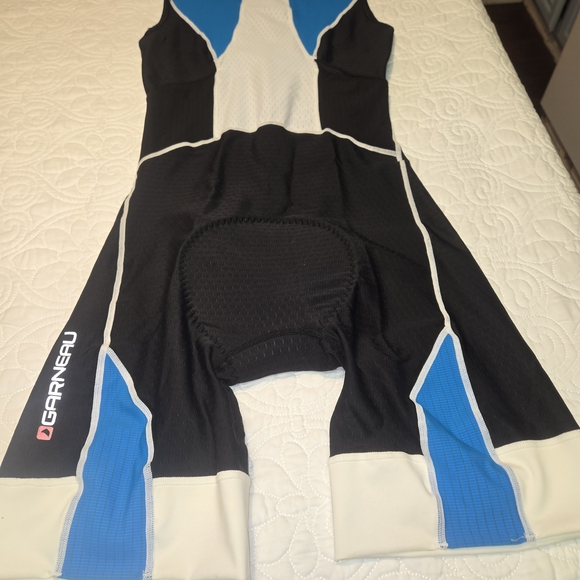 Louis Garneau Men's Triathlon Suit NWT Size Large Black White Cycling USA #206 - Picture 10 of 10